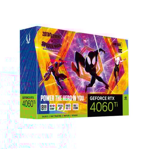 Zotac RTX 4060 Ti Twin Edge OC Spider Man 8GB Gaming Graphics Card